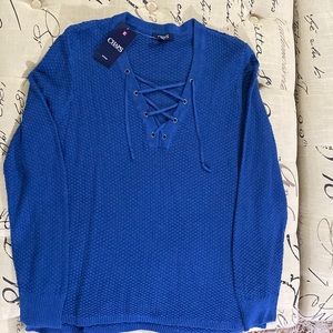 NWT Chaps sweater in royal blue. Size XL